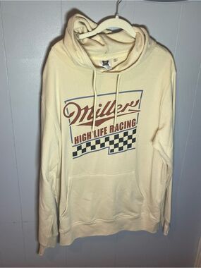 Miller High Life Racing Cream Pullover Hoodie